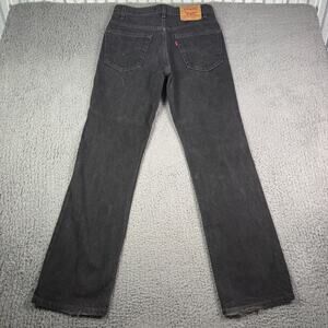 Vintage Levi’s 517 Jeans Mens 32x32 Black Faded Bootcut Western USA Made 90s